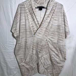 Beige bat wing shirt